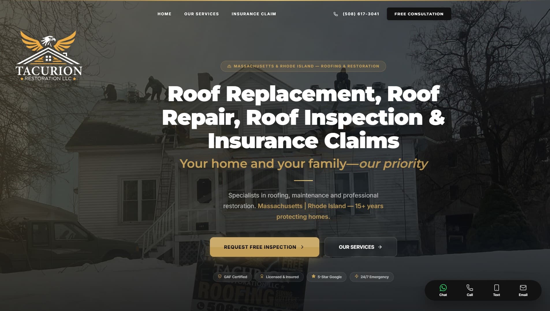 Sitio web de Tacurion Restoration